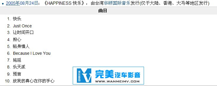 无损音乐 中文曲[VIP专区]-张智成《HAPPINESS 快乐》香港版 2005年08月24日 WAV整轨(2)