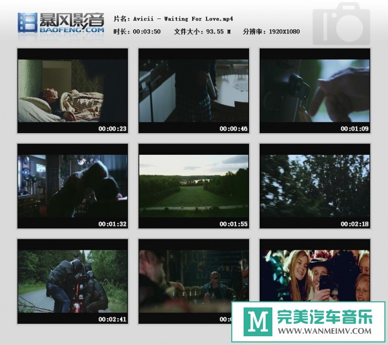 欧美高清MV下载-Avicii - Waiting For Love【百度/MP4/93MB】(1)