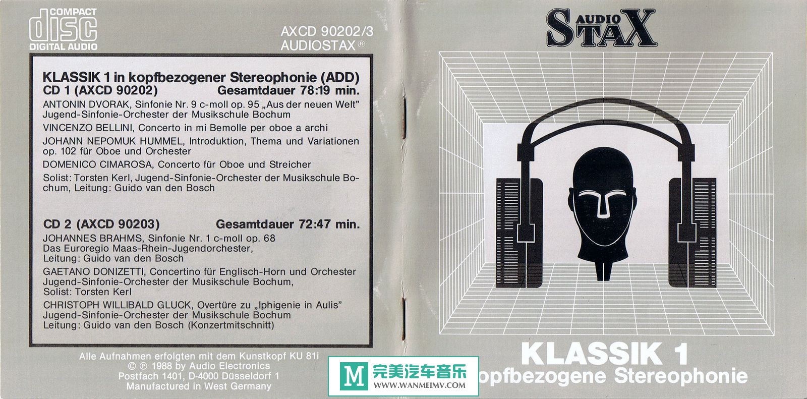 试音无损专辑下载-出口人头录音试音碟Stax《Klassik 1》1988/WAV/百度(1)
