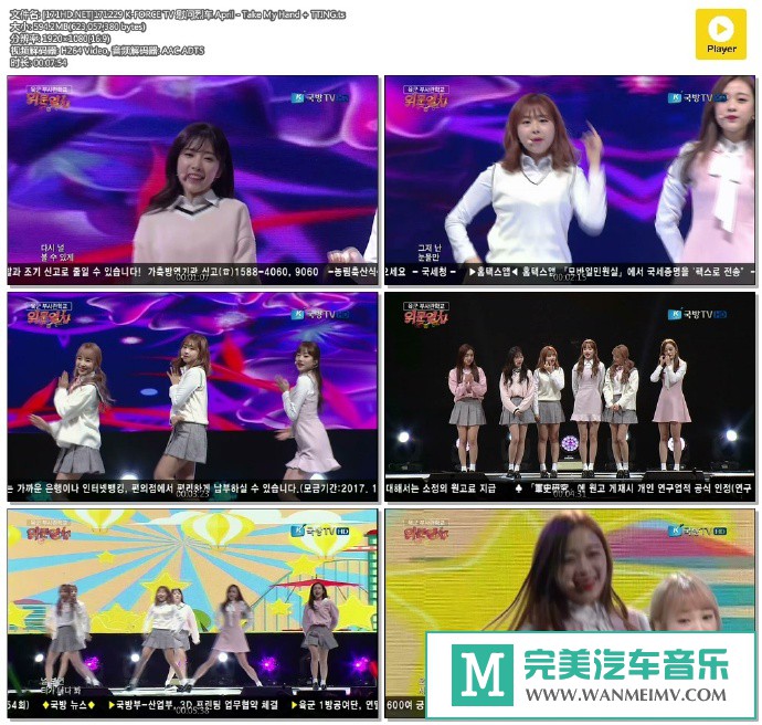 韩国高清现场下载-[百度]171229 April - Take My Hand + TTING[594M/TS](1)