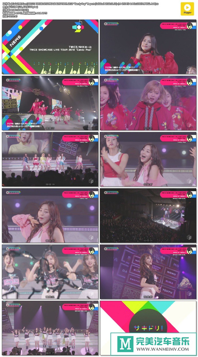 日本高清现场下载-[百度]180131 TWICE SHOWCASE LIVE TOUR 2018 “Candy Pop” Report [125M/TS](1)